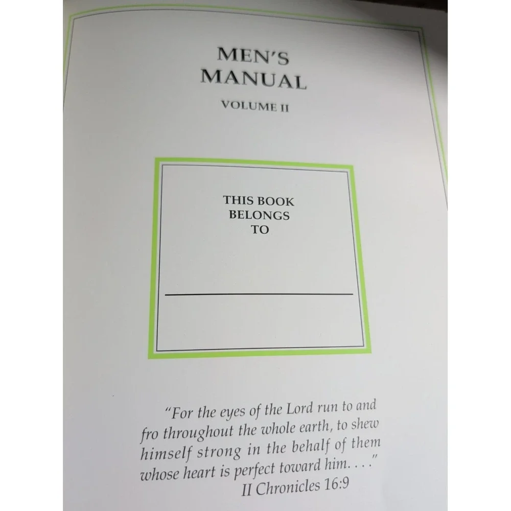 Vintage Men's Manual 3 Vol Set Institute Basic Youth Conflicts HC USA Brown